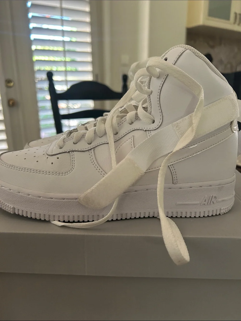 Nike White Air Force 1 High-Top Sneakers